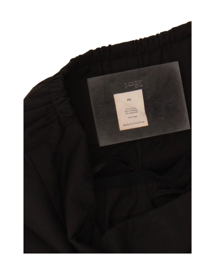 J. Crew Vestido feminino sem alças EUA 0 XS algodão preto