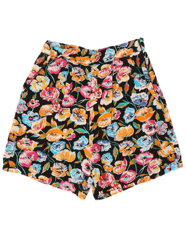 Shorts casuais femininos vintage de cintura alta IT 44 médio W26 multicolorido