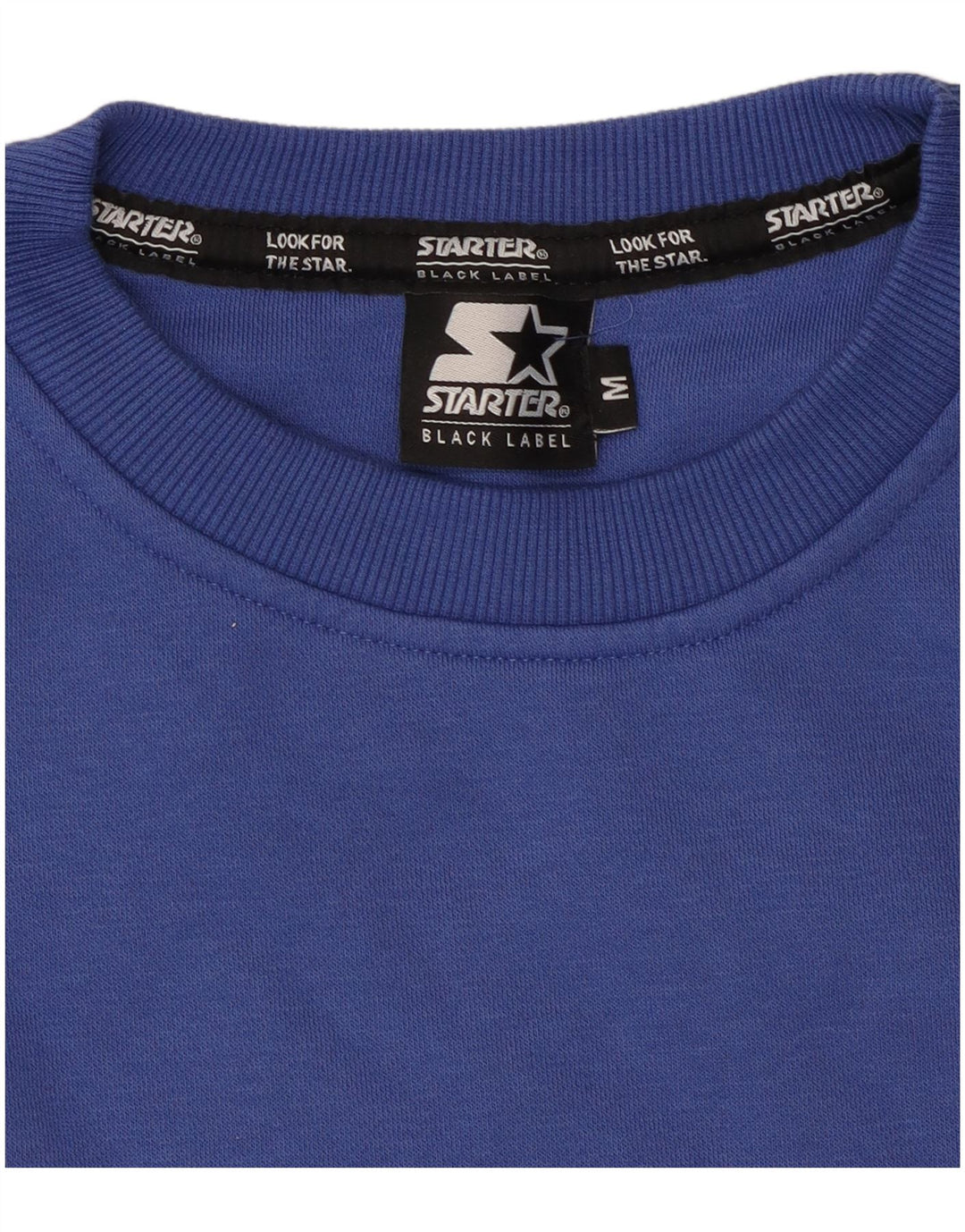 Starter moletom masculino gráfico jumper médio azul colorblock algodão