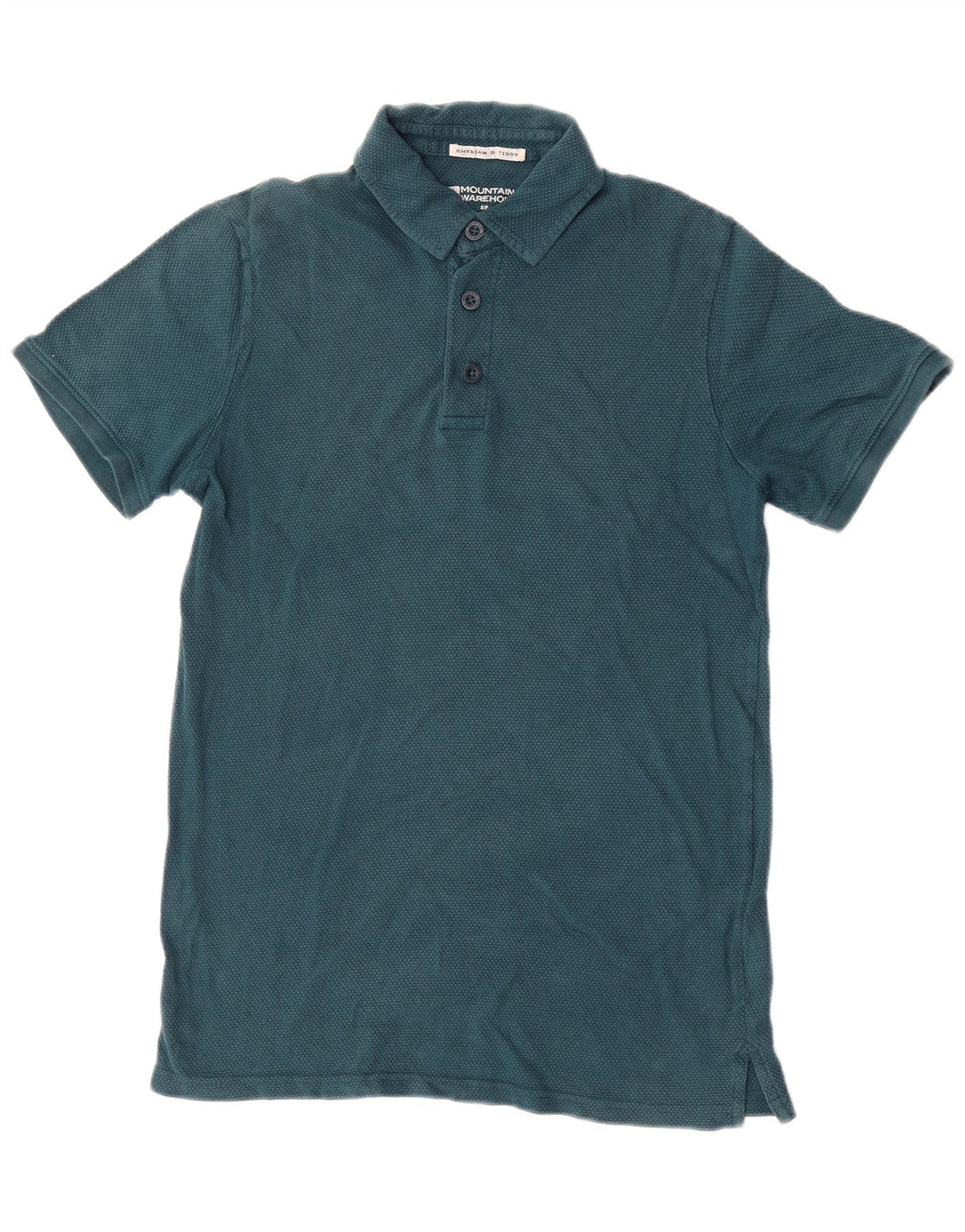 Camisa pólo masculina Mountain Warehouse algodão verde pequeno