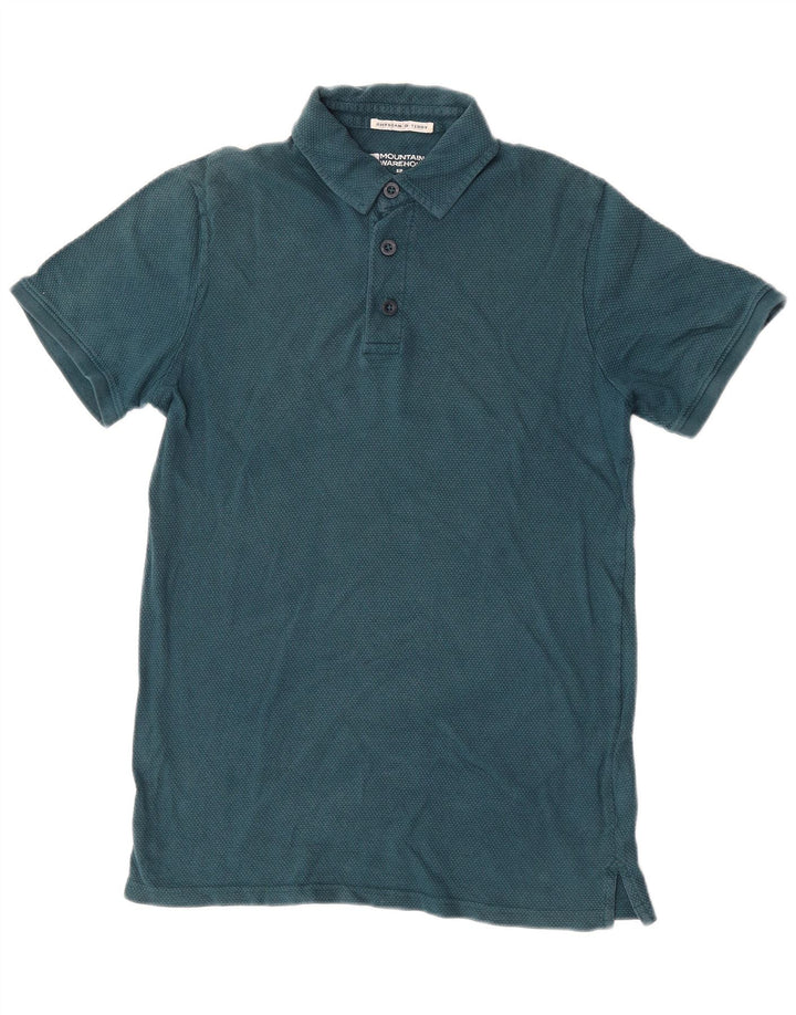 Camisa pólo masculina Mountain Warehouse algodão verde pequeno