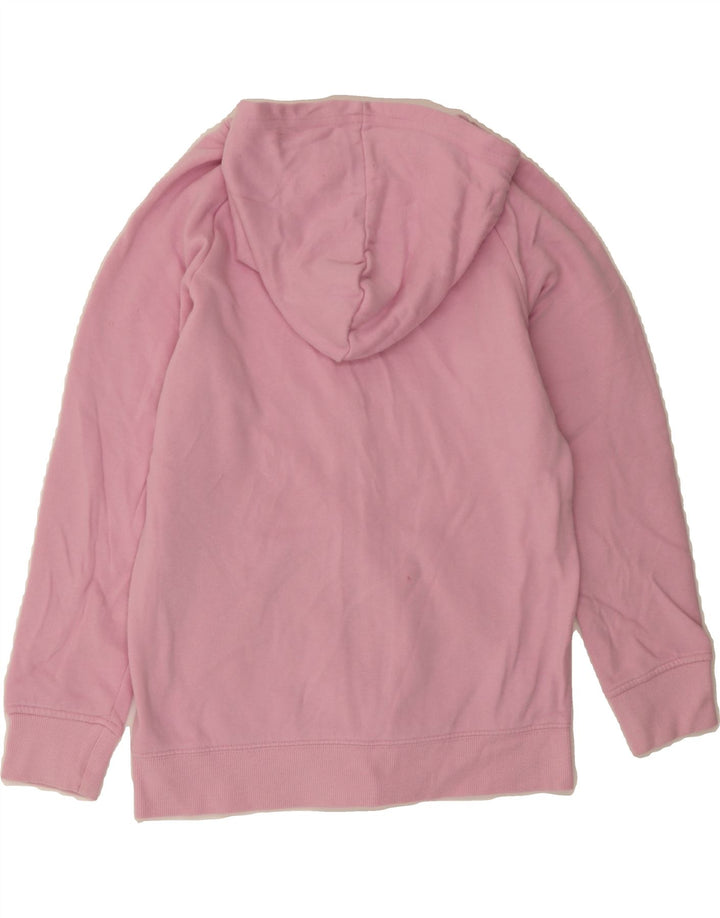 CHAMPION Girls Zip Hoodie Sweater 11-12 Years Large Pink Cotton Vintage Champion and Second-Hand Champion from Messina Hembry 