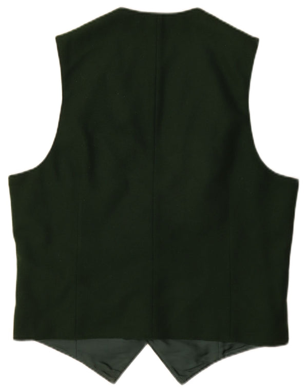 Colete gráfico masculino vintage pequeno verde