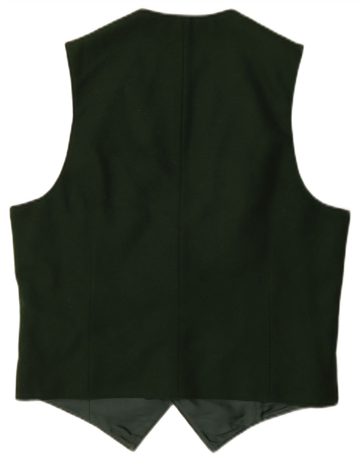 Colete gráfico masculino vintage pequeno verde