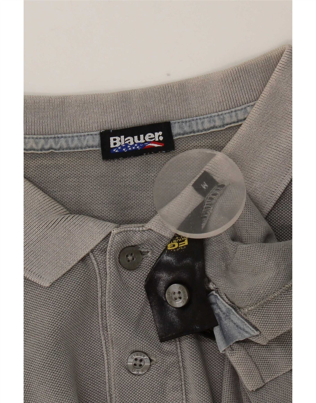 Camisa polo masculina Blauer cinza médio