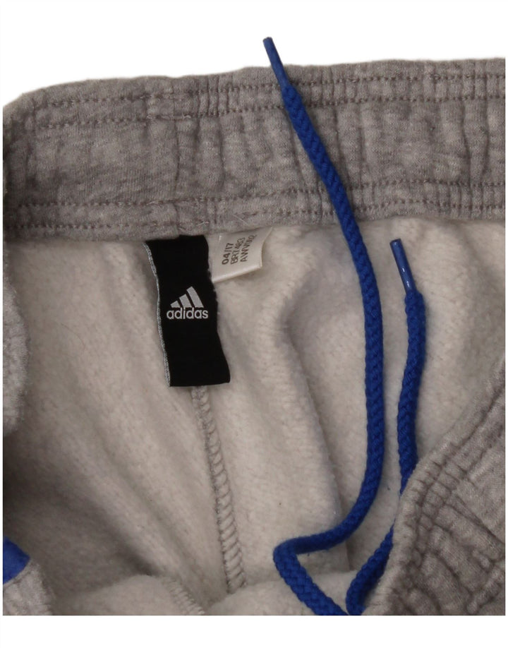 Calças de treino masculinas ADIDAS joggers cinza médio