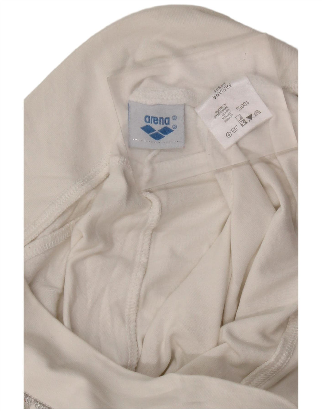 Arena Calça feminina de treino gráfico UK 10 pequeno algodão branco