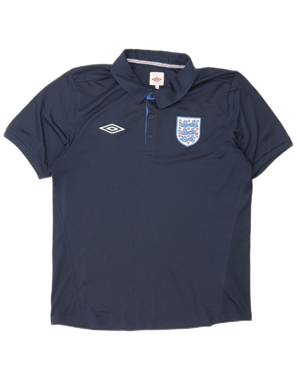 Camisa polo masculina Umbro grande azul marinho poliéster esportivo