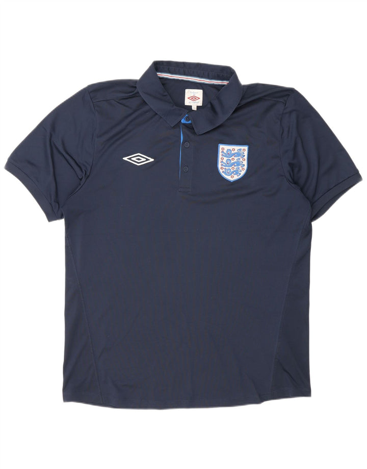 Camisa polo masculina Umbro grande azul marinho poliéster esportivo