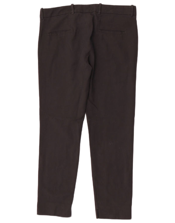 Zara Calça Chino Feminina Slim Grande W30 L27 Algodão Preto
