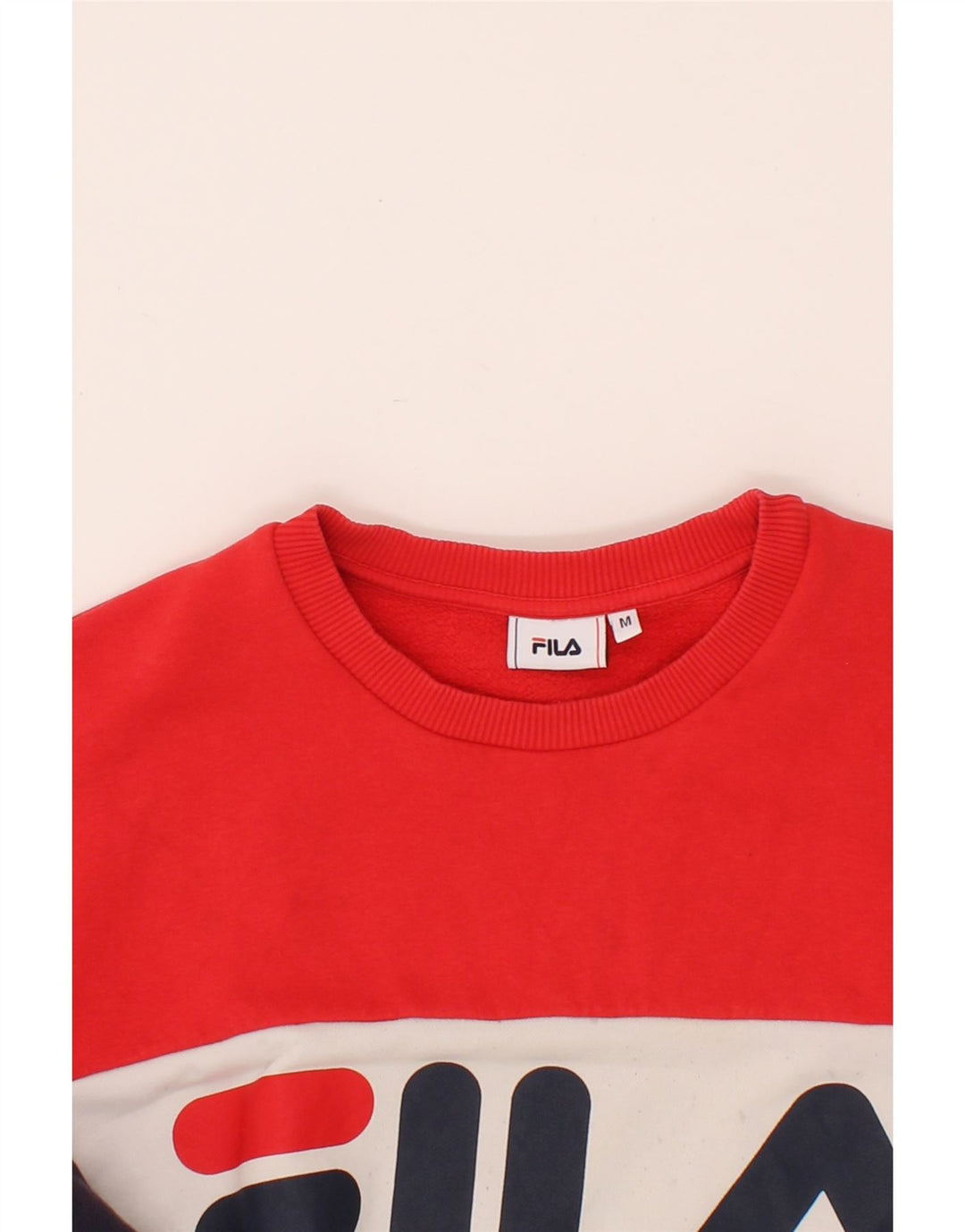 FILA Moletom Gráfico Masculino Jumper Médio Multicolorido Colorblock