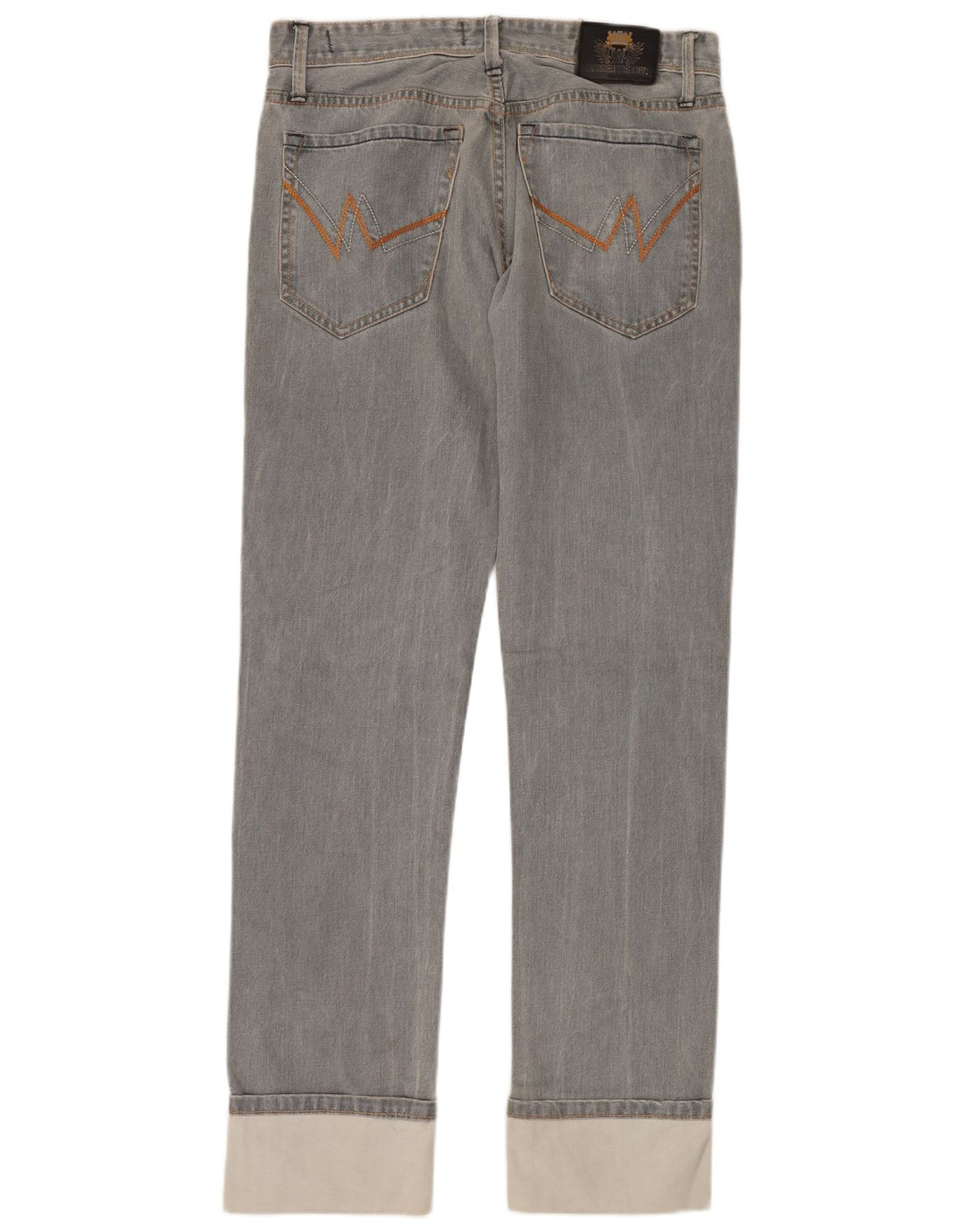 WARREN WEBBER Calça jeans reta masculina W32 L35 algodão cinza