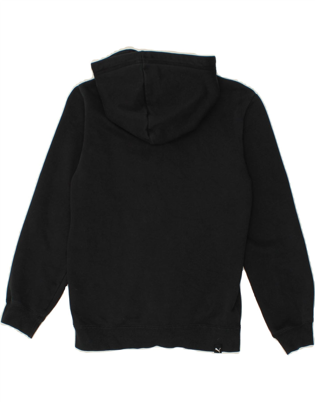 PUMA Boys Graphic Zip Hoodie Sweater 11-12 Years Large  Black Cotton Vintage Puma and Second-Hand Puma from Messina Hembry 