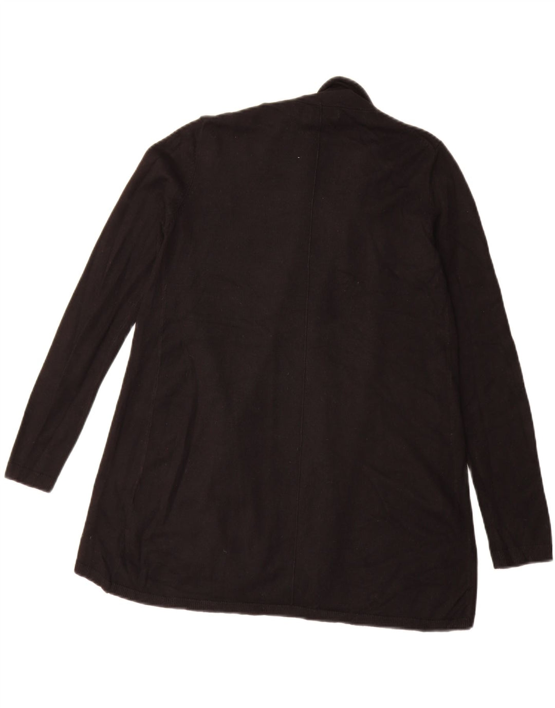 Zara Suéter Cardigan Aberto Feminino Reino Unido 12 Médio Preto