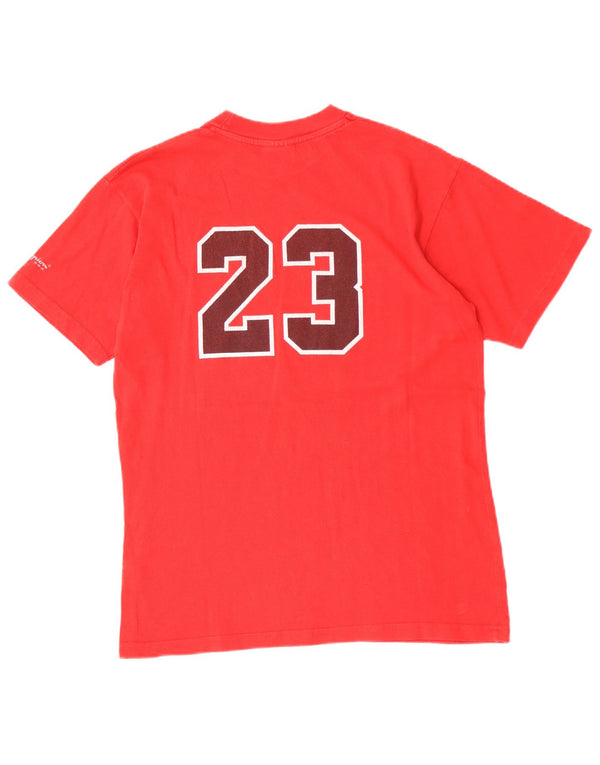 Camiseta Champion Boys Bulls Graphic Top 13-14 Anos XL Algodão Vermelho