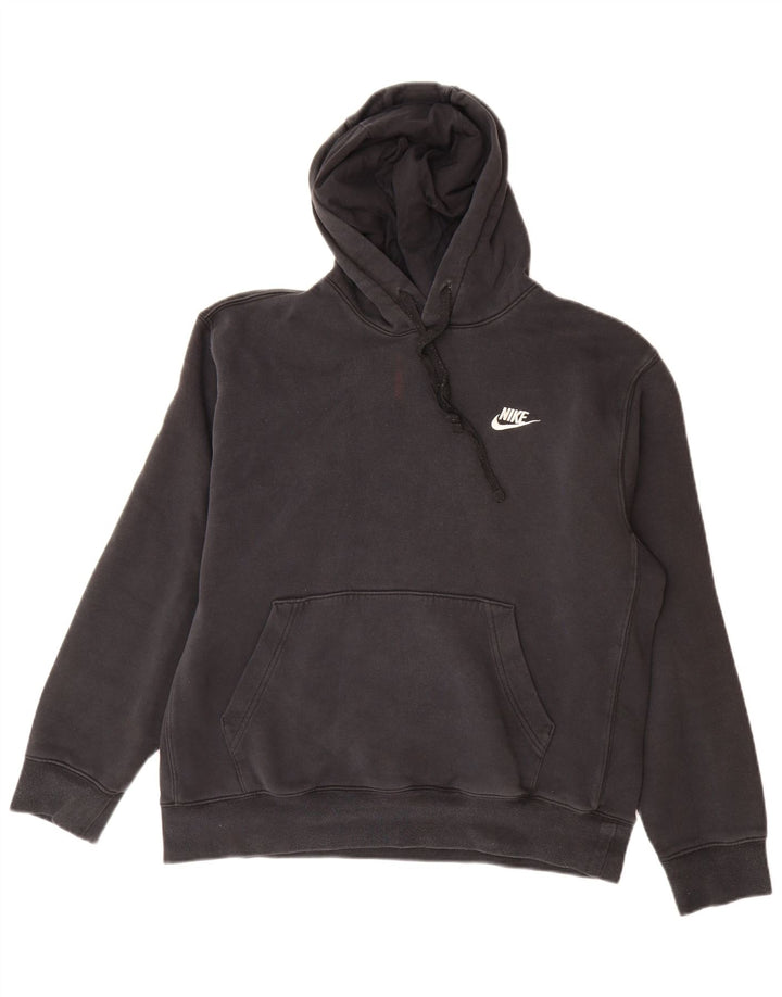 Nike Mens Hoodie Jumper Médio Algodão Preto