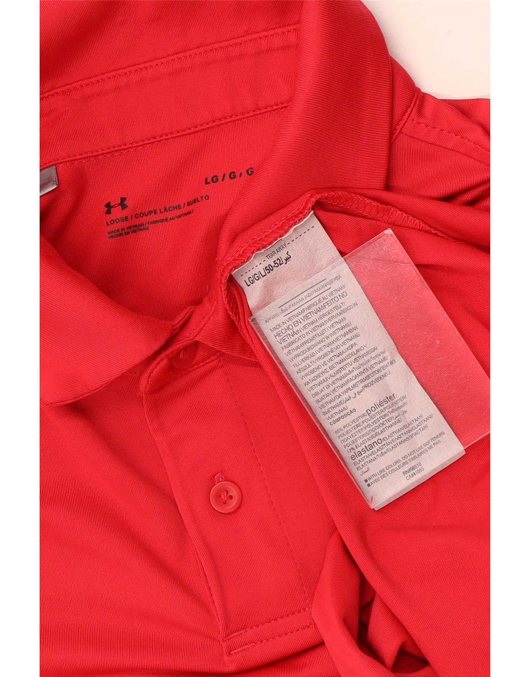 Camisa polo masculina Under Armour Graphic grande poliéster vermelho
