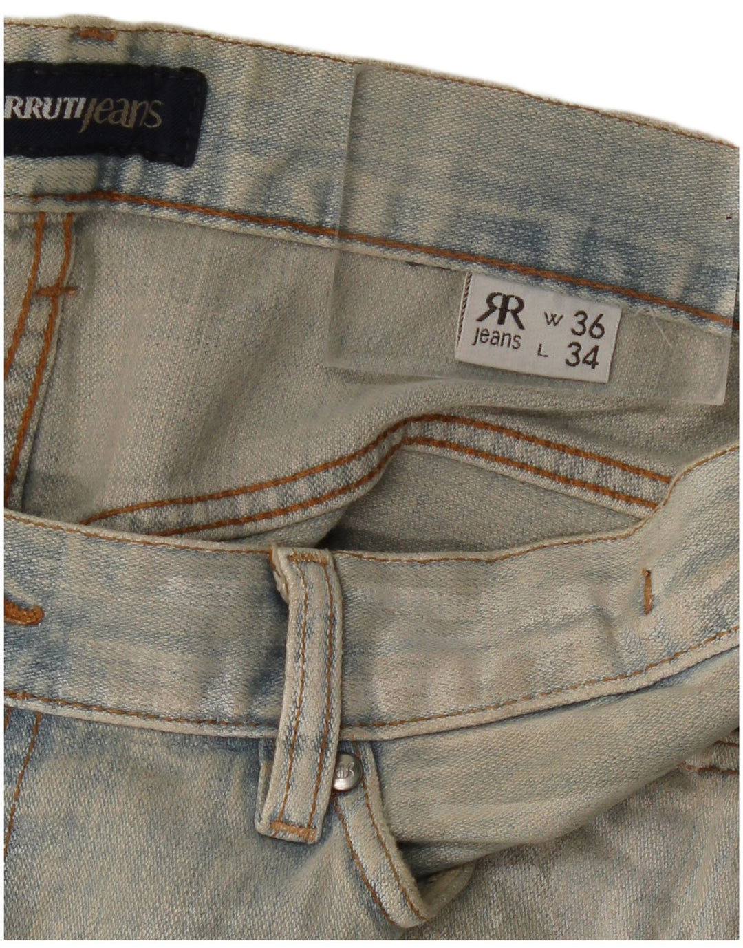 Calça jeans reta masculina CERRUTI W36 L34 azul