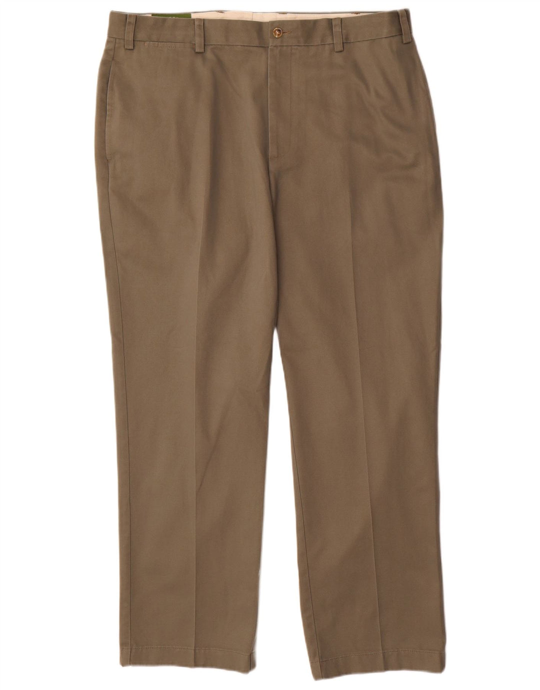 Calça chino reta masculina ORVIS W38 L30 algodão cáqui