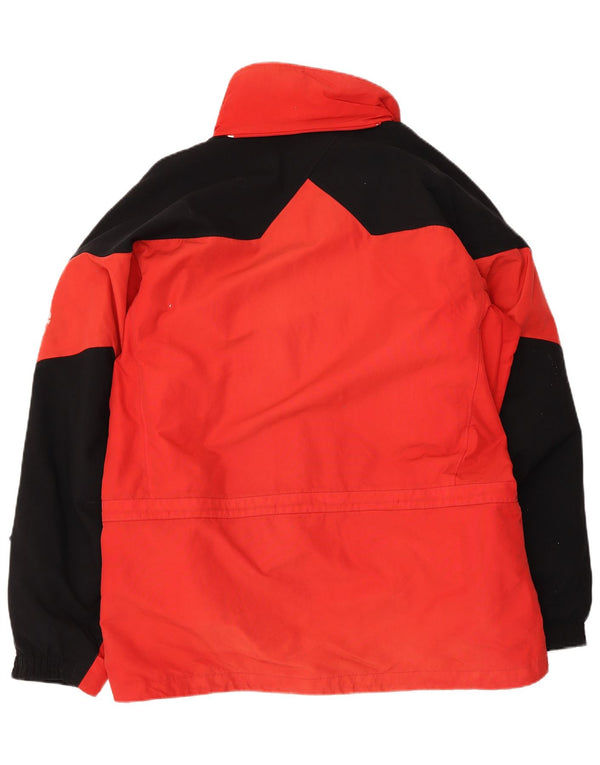 Columbia Mens Graphic Ski Jacket UK 40 Grande Poliéster Colorblock Vermelho