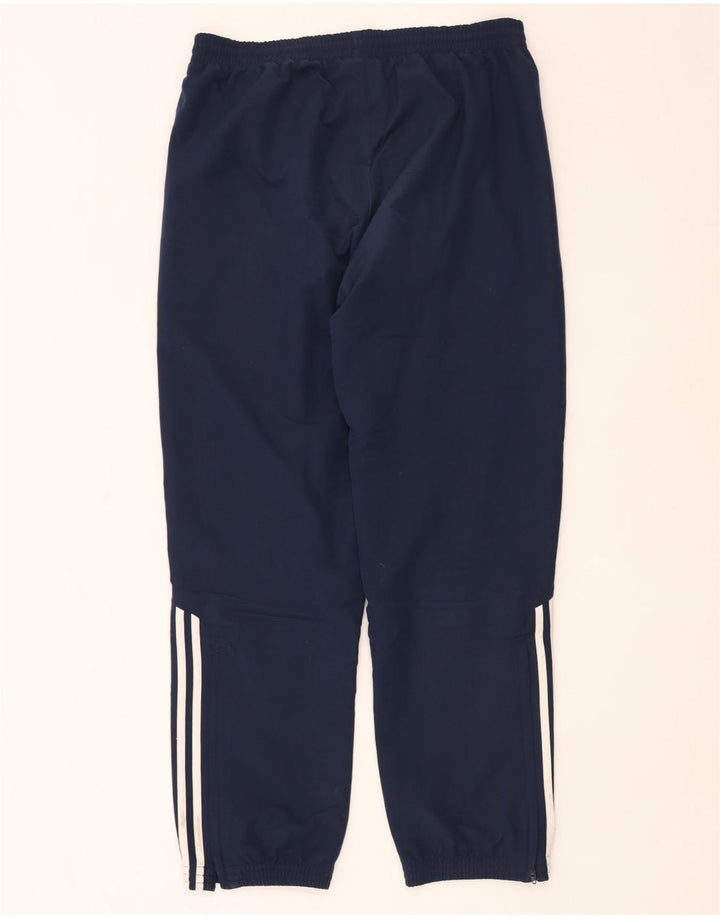 Calça de treino masculina Adidas Joggers grande poliéster azul marinho