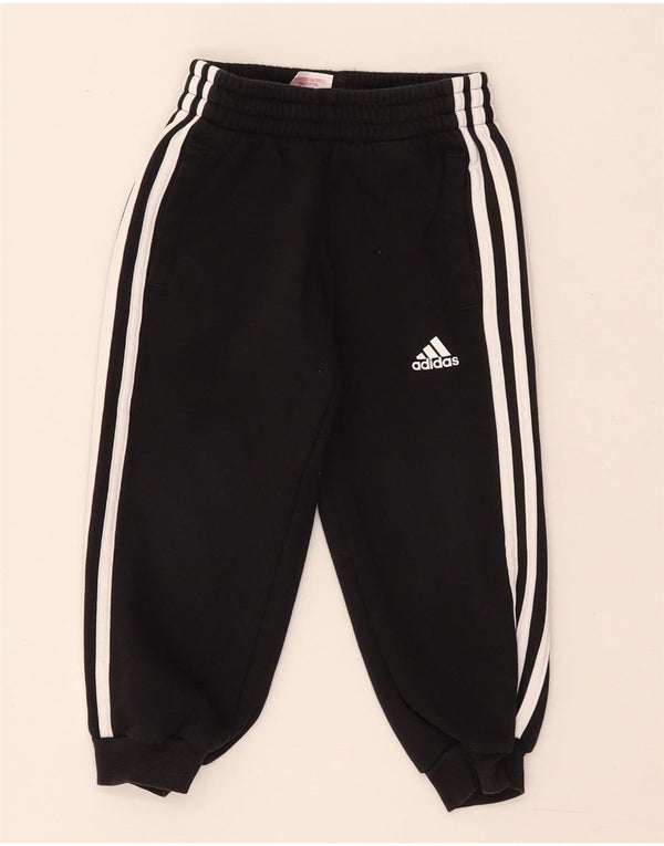 Adidas Boys Tracksuit Trousers Joggers 3-4 Years  Black