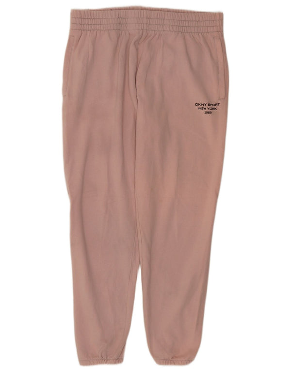 Calça esportiva feminina Dkny Joggers UK 18 XL algodão rosa