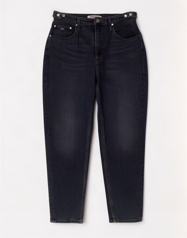Tommy Hilfiger Masculino High Rise Tapered Jeans W32 L27 Azul Algodão