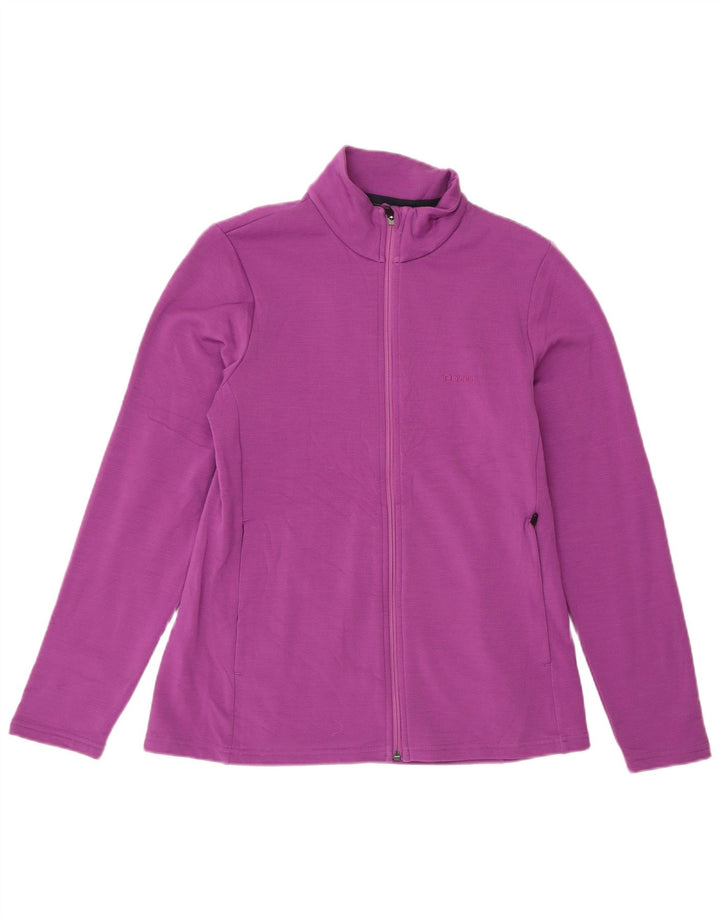 Rohan Womens Tracksuit Top Jacket UK 10 Pequeno Roxo Poliéster
