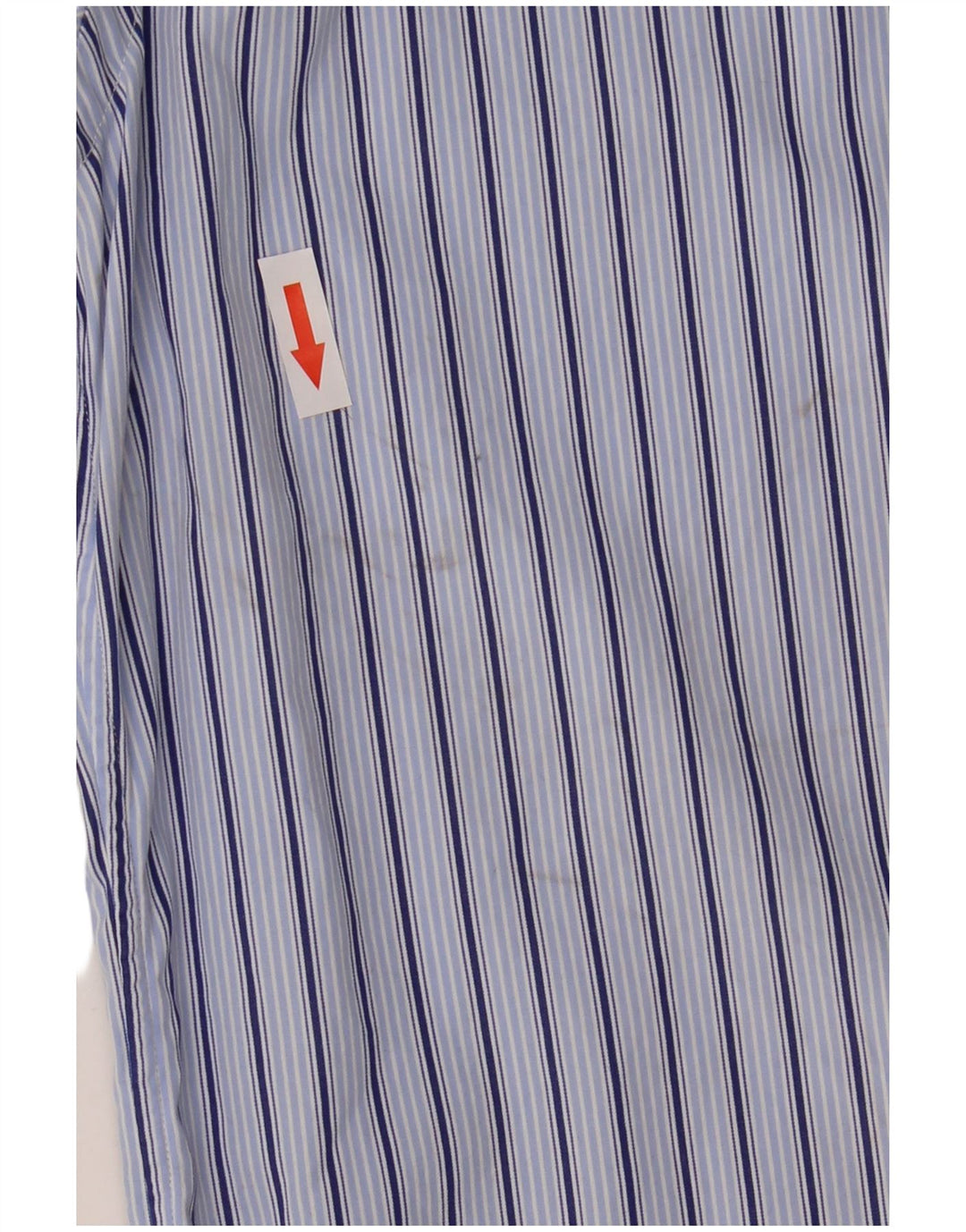 Polo Ralph Lauren Camisa masculina de algodão listrado azul médio