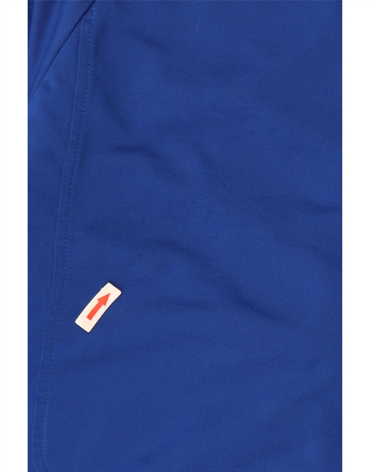 Adidas Mens Tracksuit Top Jacket Médio Azul Colorblock Poliéster