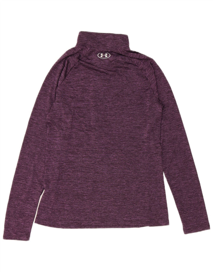 Under Armour Womens Heat Gear Pulôver Treino Top Reino Unido 12 Médio Roxo