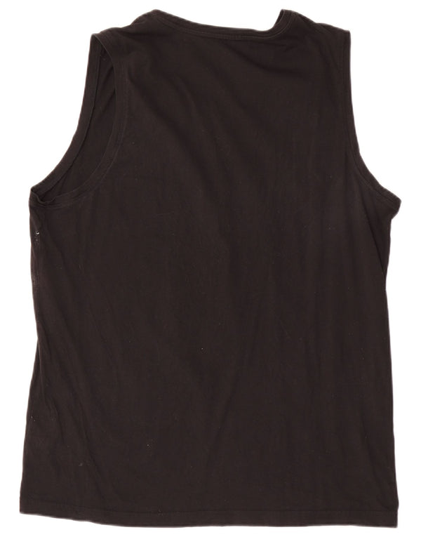 Puma Mens Graphic Vest Top XL Algodão Preto