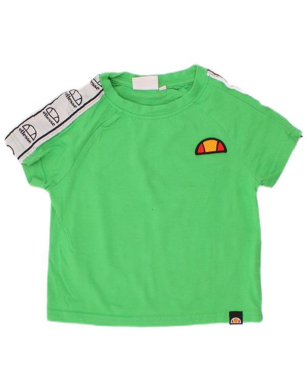 Camiseta Ellesse Boys Graphic 3-4 Anos Verde Algodão Colorblock