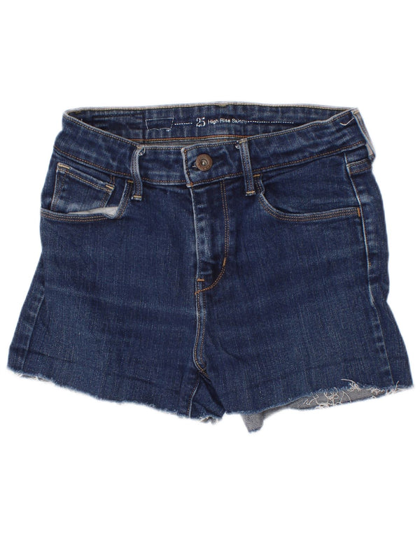 Shorts jeans feminino Levi's W25 XS azul algodão