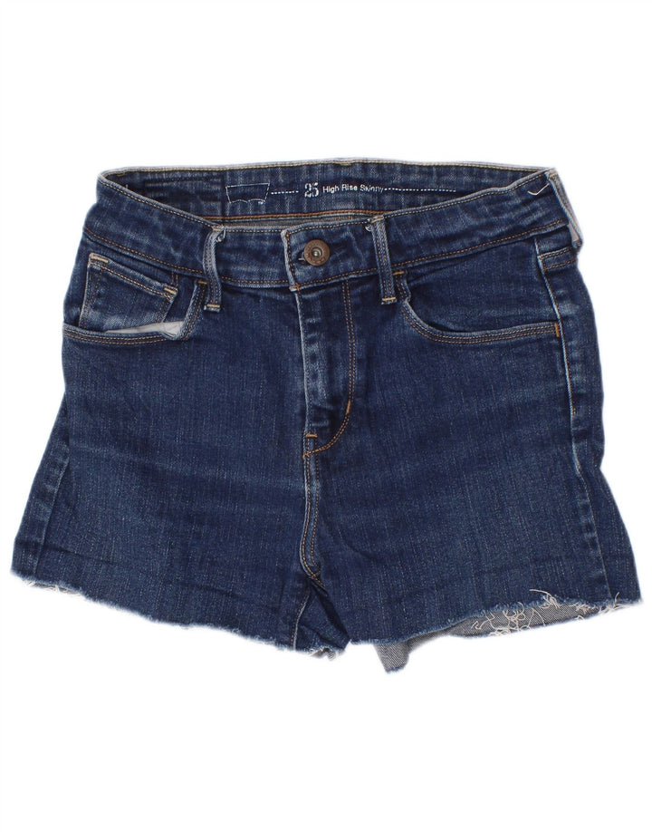 Shorts jeans feminino Levi's W25 XS azul algodão