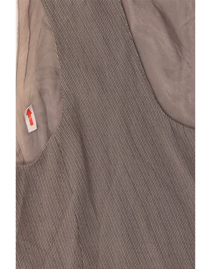 Colete feminino Marella UK 12 cinza médio