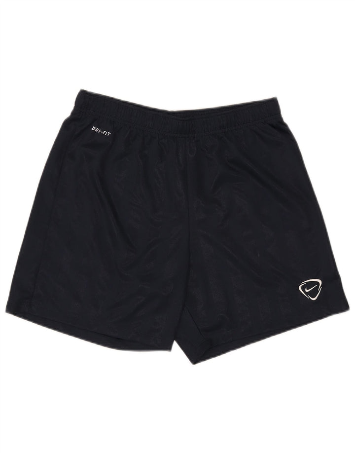 Shorts esportivos masculinos Nike Dri Fit médio poliéster listrado azul marinho