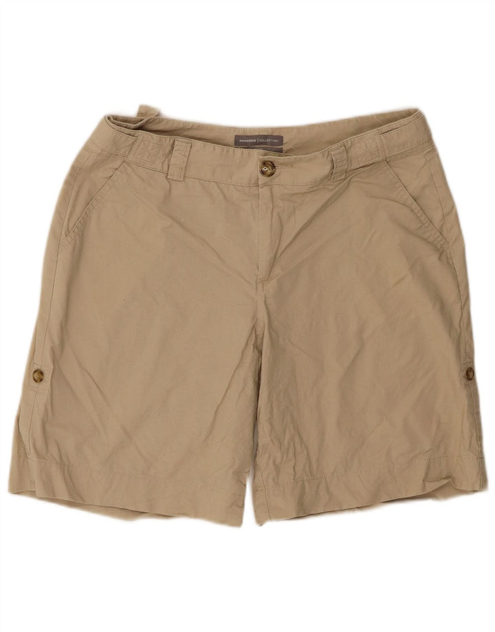 Shorts Chino Feminino Dockers US 8 Médio W30 Algodão Bege