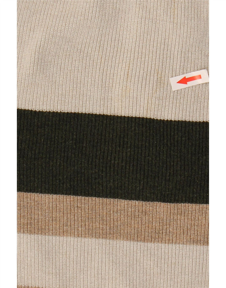 Suéter feminino Marks & Spencer com zíper e gola em bloco colorido cinza pequeno Reino Unido 10