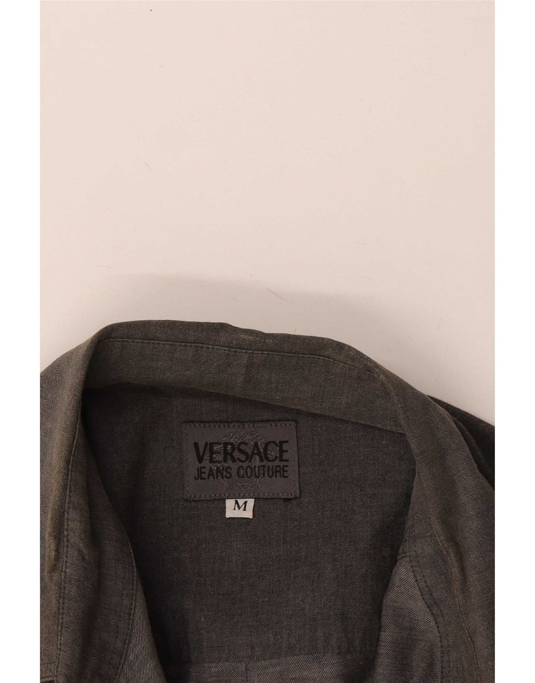 Camisa masculina Versace cinza médio