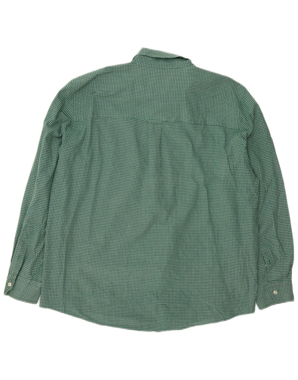 Camisa masculina Chaps Easy Care XL verde xadrez algodão