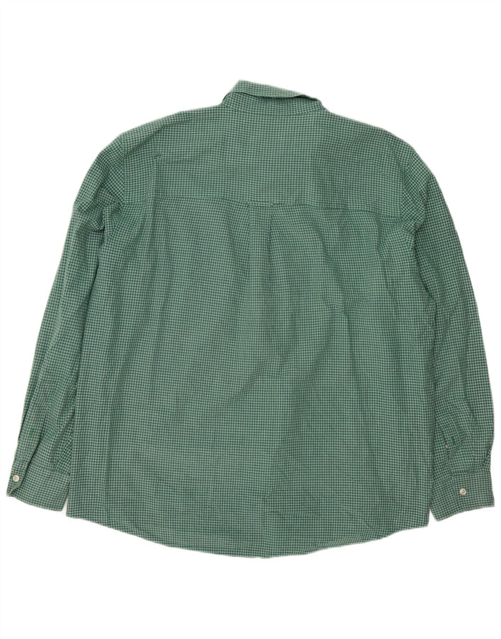 Camisa masculina Chaps Easy Care XL verde xadrez algodão