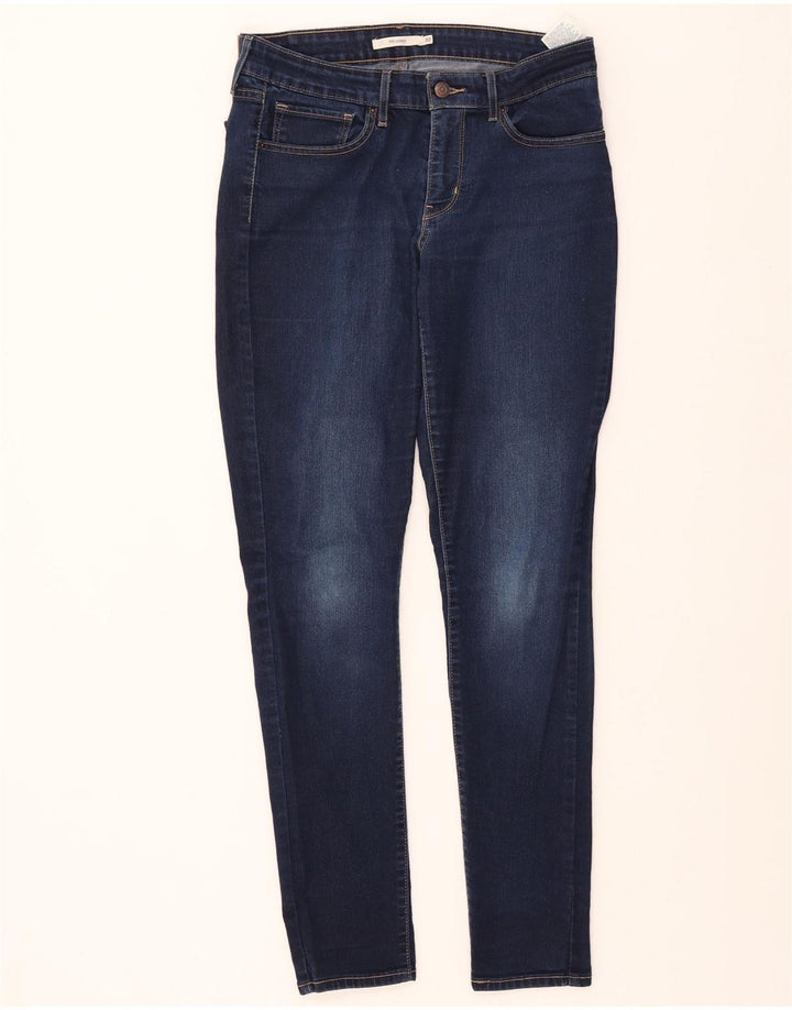 LEVI'S Feminino 711 Skinny Jeans W30 L32 Azul Marinho Algodão