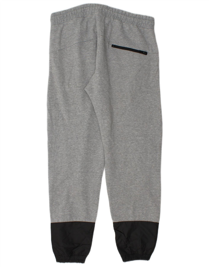 JACK & JONES Calça de treino masculina Joggers grande bloco cinza