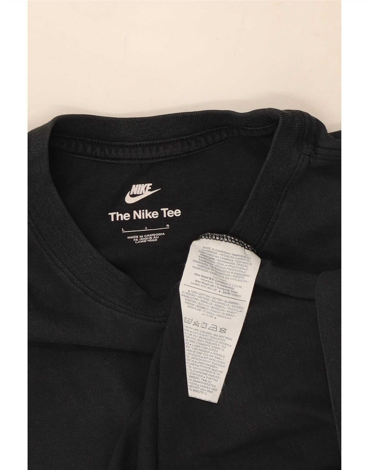 Camiseta masculina Nike grande algodão preto