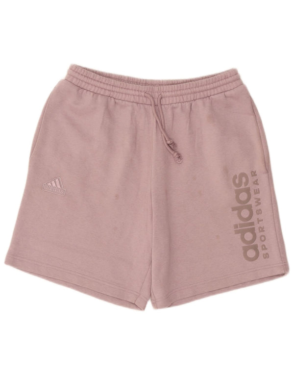 Shorts esportivos gráficos masculinos Adidas médio rosa algodão
