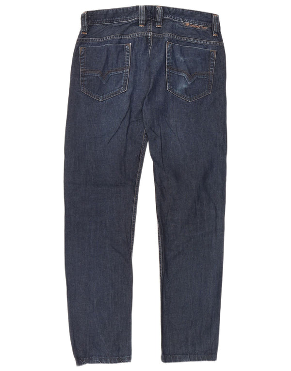 Diesel Mens Slim Jeans W30 L30 Azul Marinho Algodão