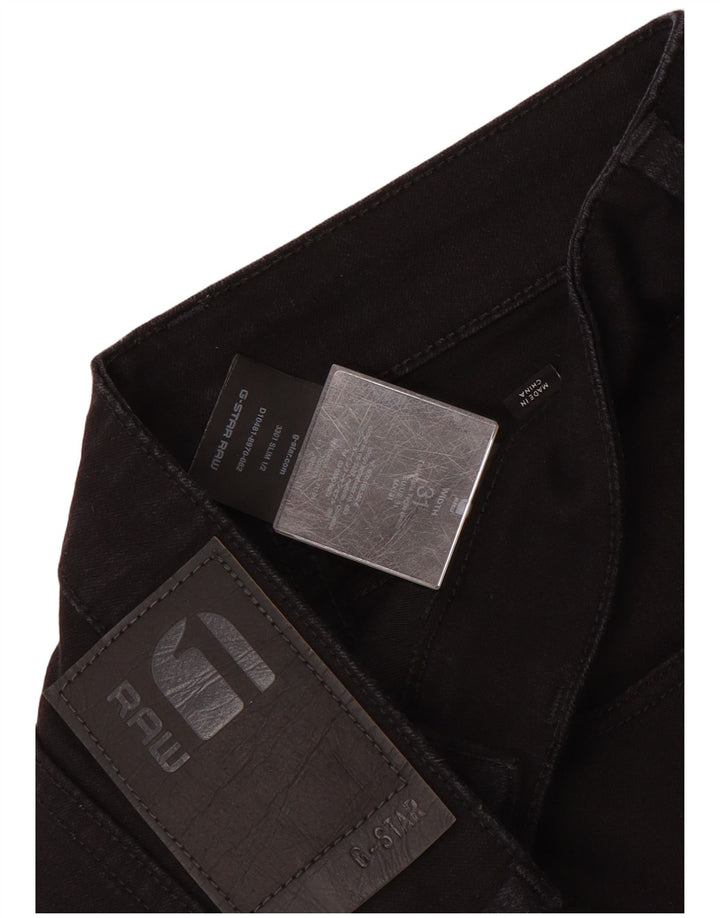 Shorts jeans masculino G-STAR W31 algodão preto médio