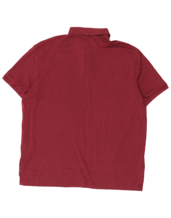 Camisa masculina Polo Ralph Lauren grande algodão Borgonha